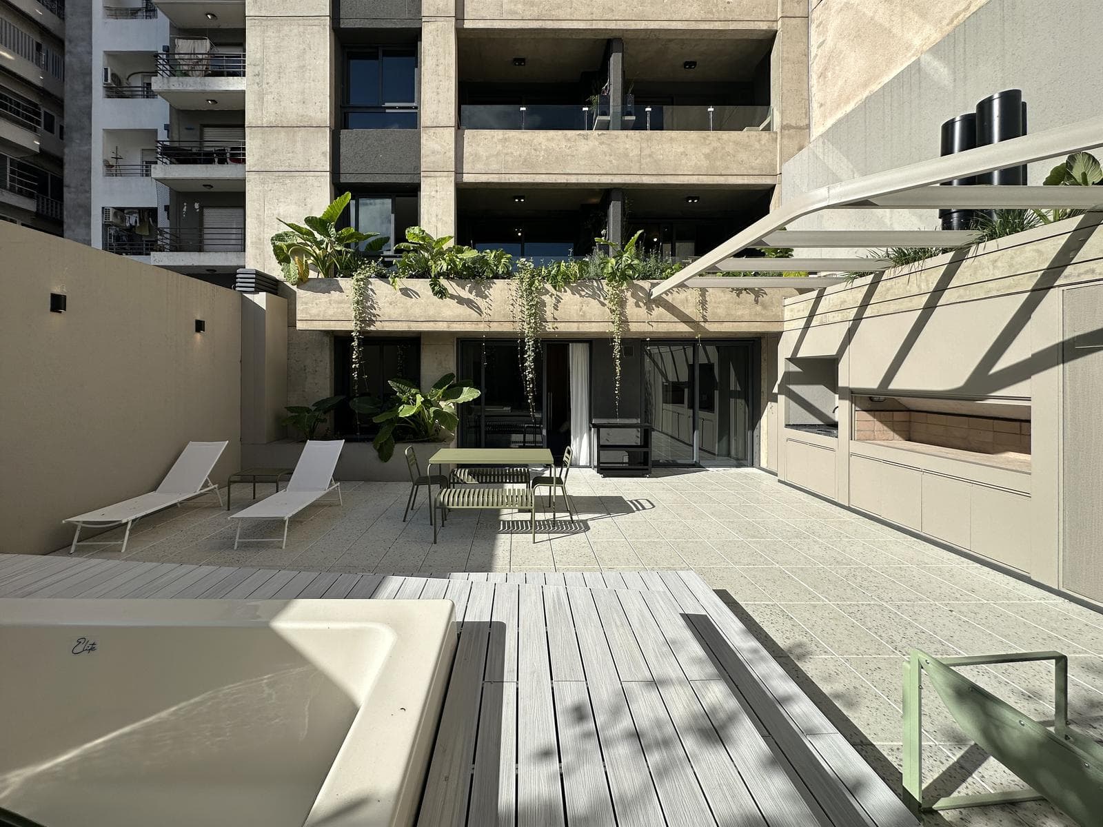 2-bedroom apartments with a private pool and barbecue area, plus amenities