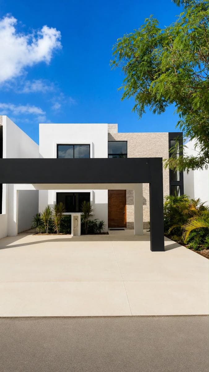 House for Sale in a Private Residential Community in Conkal Near the Ocean