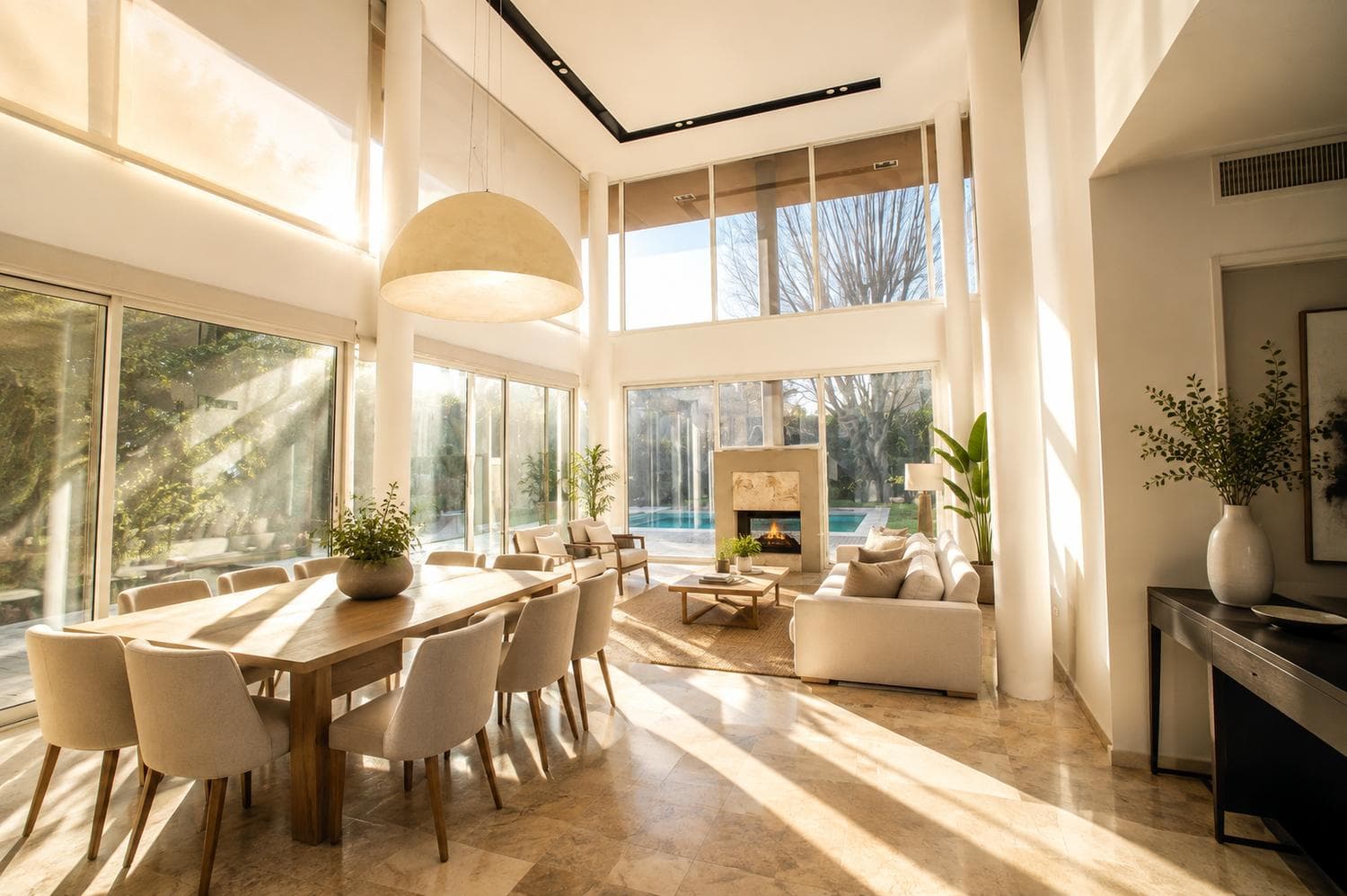 Modern House for Sale in La Lomada, 4 bedrooms, 2 suites, 875 m² lot, pool, double-height living room