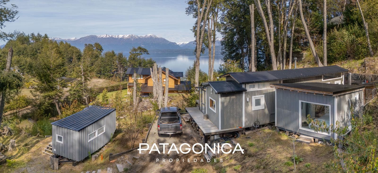 Casa moderna 85 m2 con vista al lago V. Correntoso.