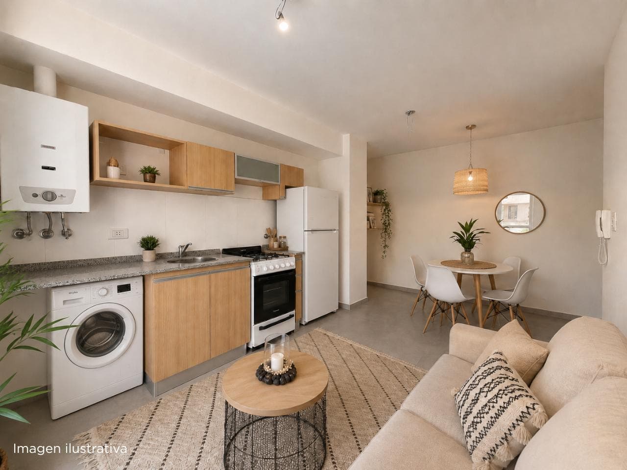1-bedroom apartment for sale with a patio in Pichincha, Rosario