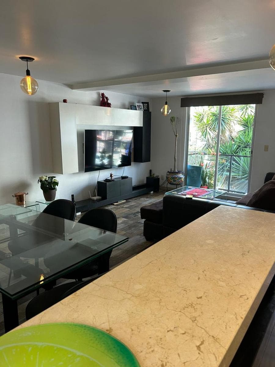Departamento en Venta con balcón y Roof Garden en Narvarte Benito Juárez 3 recámaras