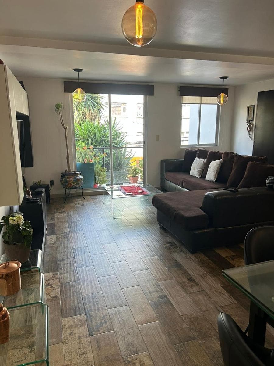 Departamento en Venta con balcón y Roof Garden en Narvarte Benito Juárez 3 recámaras