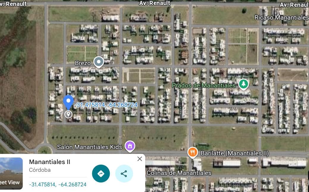 Land for Sale in Terrazas De Manantiales