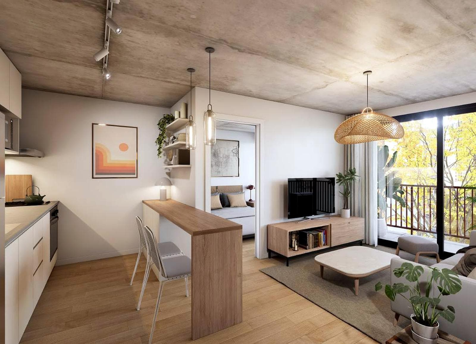 1-Bedroom Apartment with Terrace for Sale - La Blanqueada