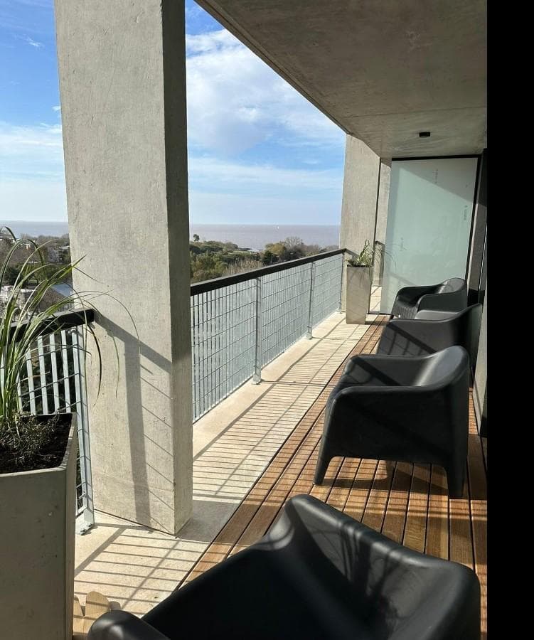 2-room apartment on the 11th floor for rent with a balcony and parking space in Olivos - Domus Libertador