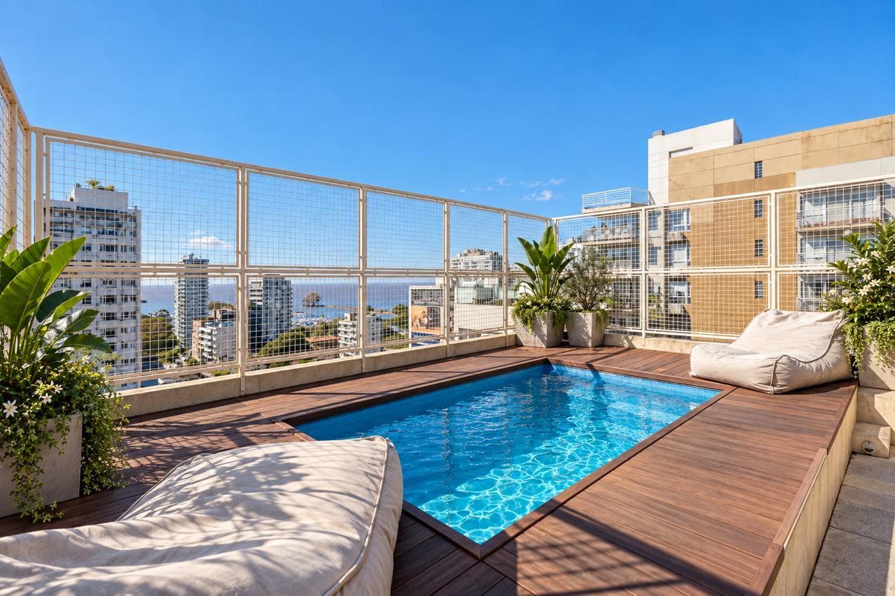 Triplex con terraza, pileta y parrilla propia con vista al rio en Venta - Olivos