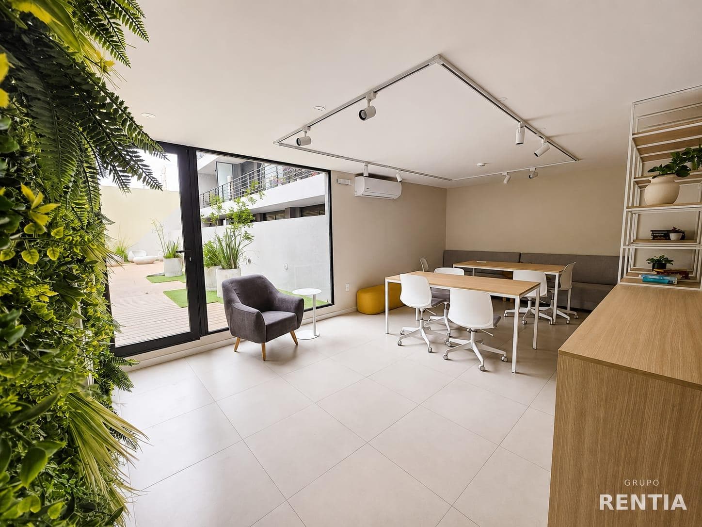 Brand-new studio apartment with a balcony in a gated community featuring a pool, micro-market, gym, and common area with a barbecue