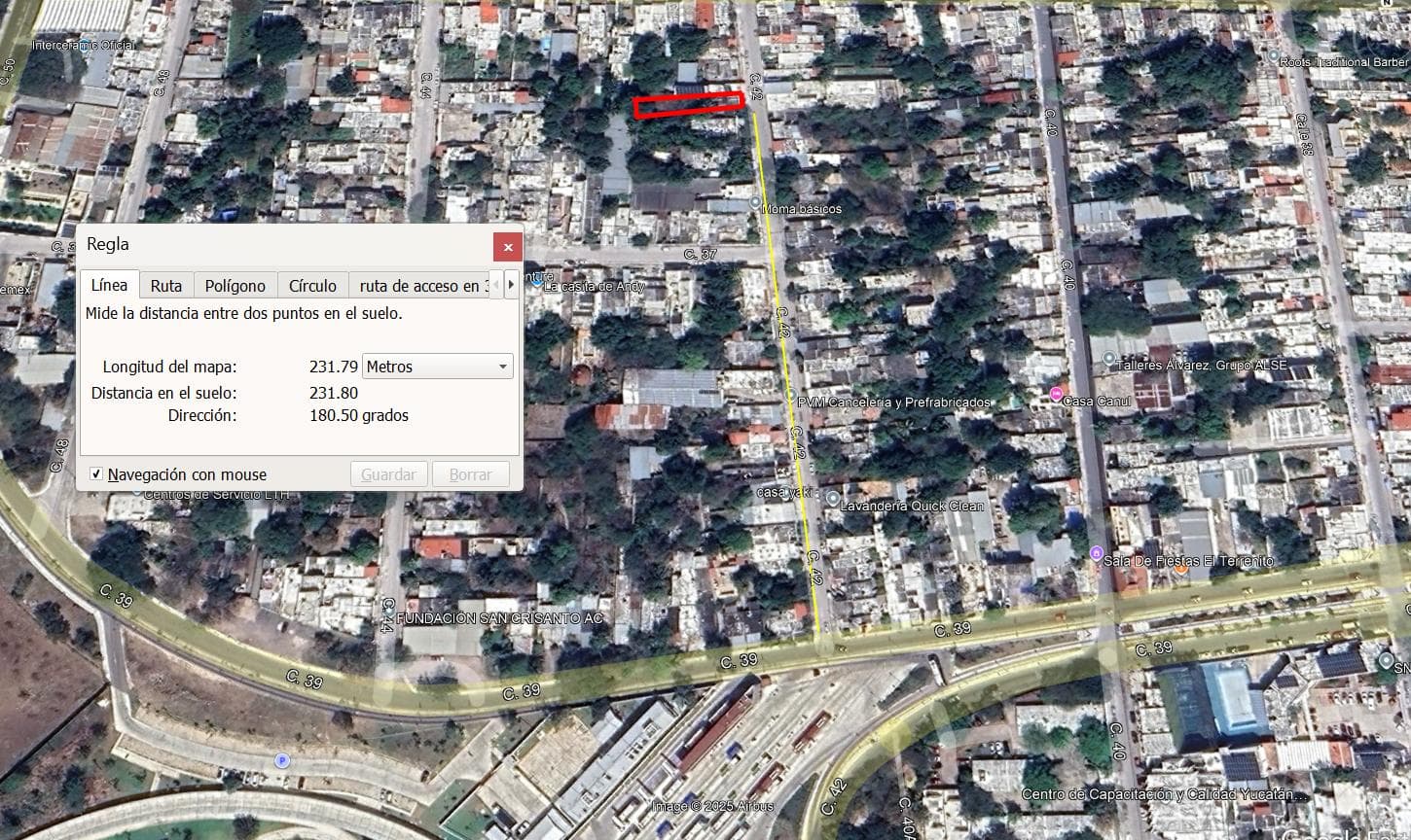 Land for sale in downtown Mérida near La Plancha Park