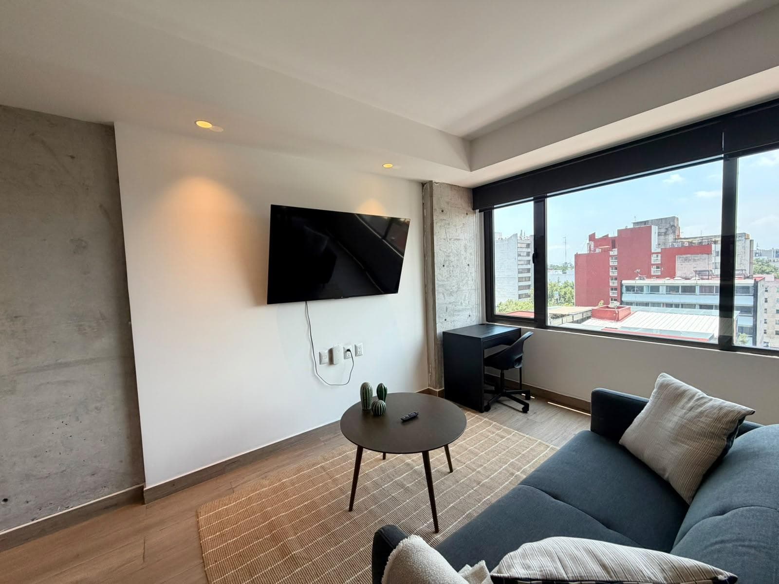 Loft for rent in Roma Norte, amenities, security, all-inclusive hotel-style