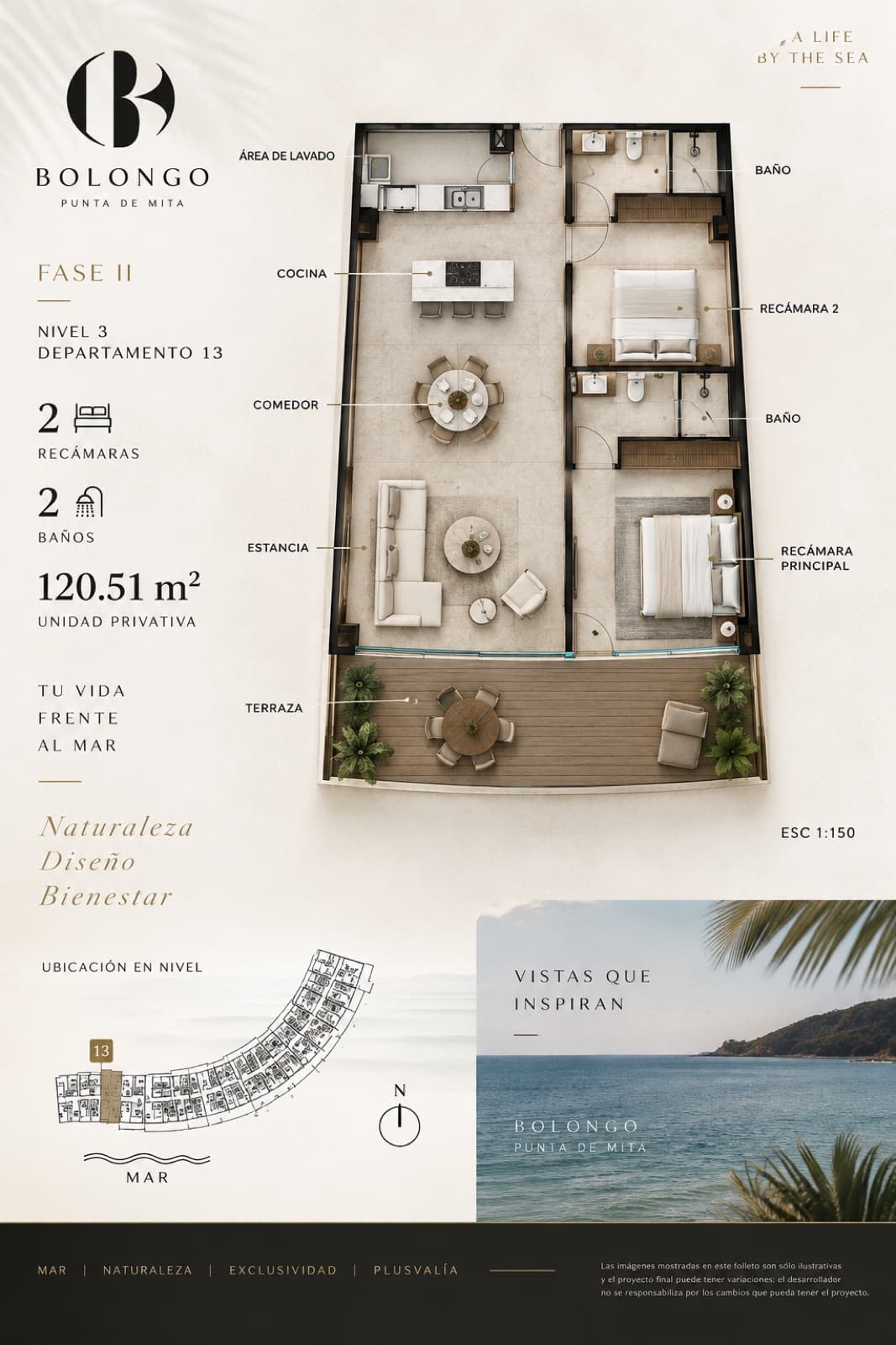 Exclusive Oceanfront Apartment in Bolongo | Punta de Mita – Phase 2