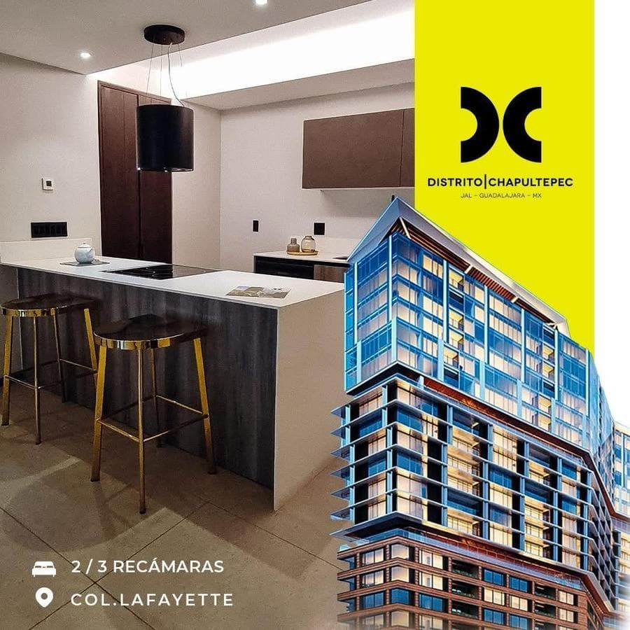 Luxury Departamento en Distrito Chapultepec | Amenidades premium | Alta plusvalía