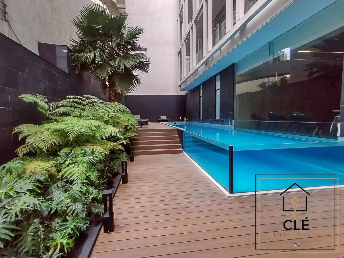 Icon Condesa, Hipodromo Condesa neighborhood. 102 m², 2 parking spaces, excellent amenities