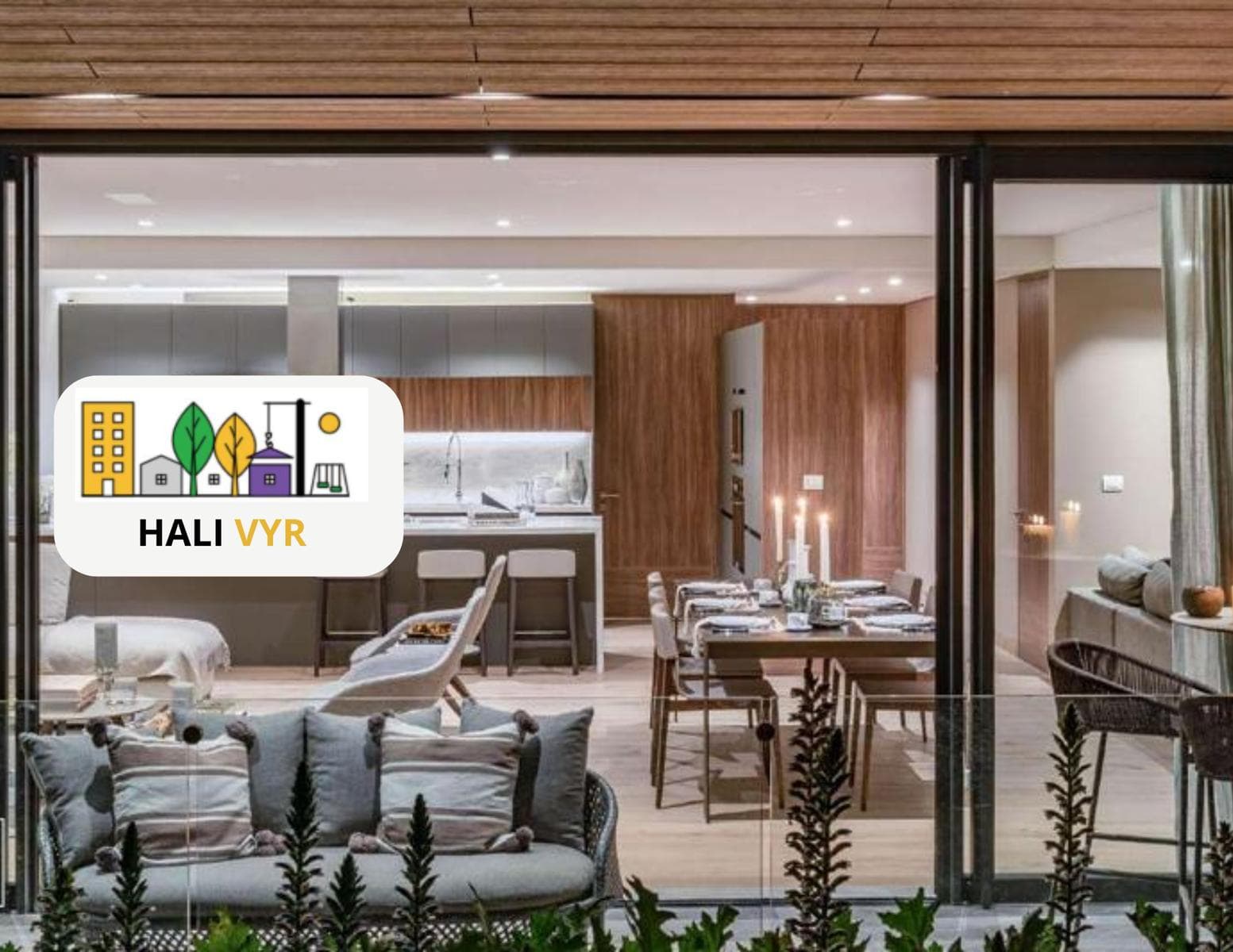 Luxury apartment for sale, amenities, security, stonework, terrace, 3 bedrooms, private rooftop garden