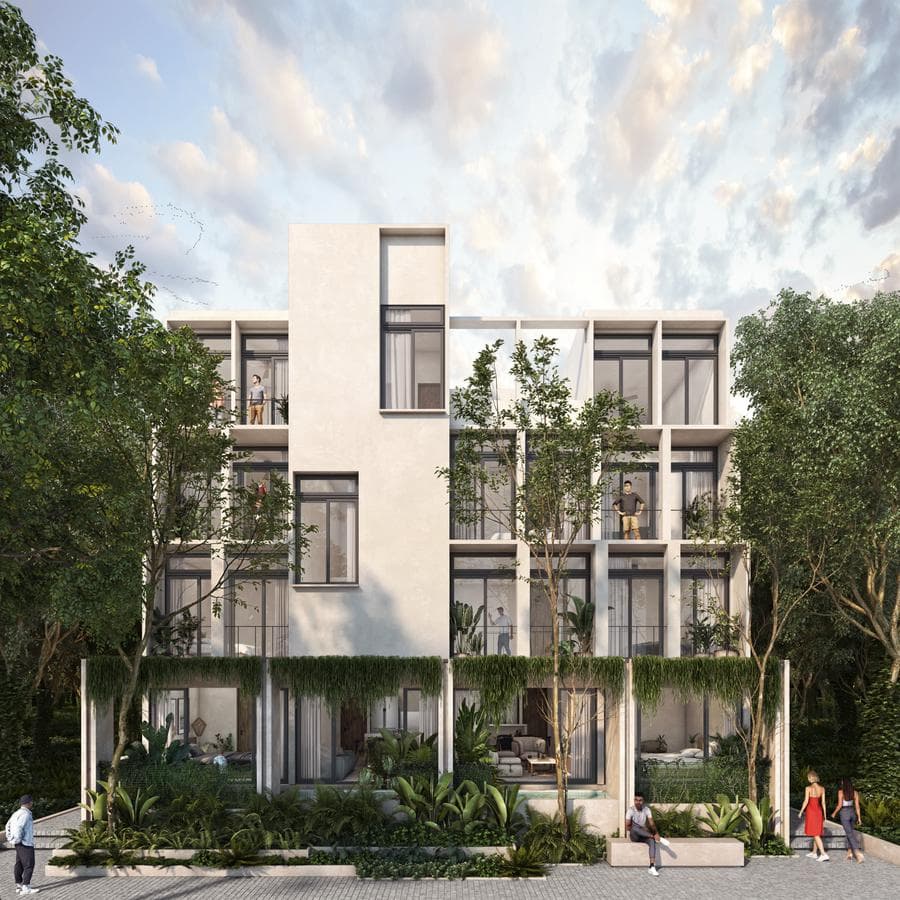Apartment for sale with 2 bedrooms, a rooftop, and a pool in Mérida, Yucatán, Temozón Norte.