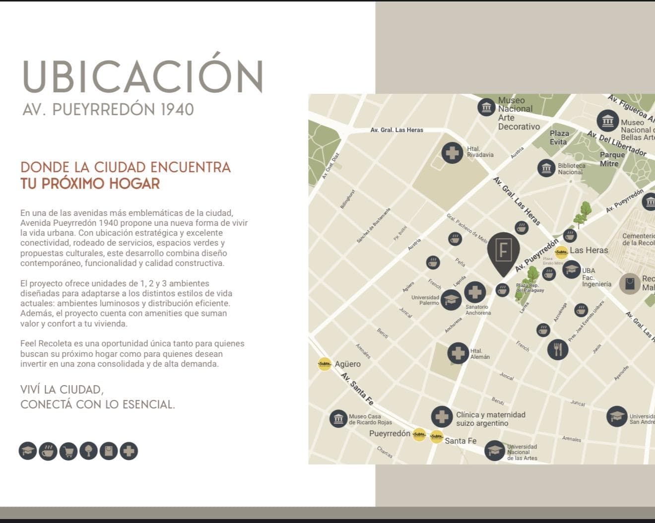 3-ROOM APARTMENT FOR SALE WITH BALCONY AND AMENITIES IN RECOLETA, POZO