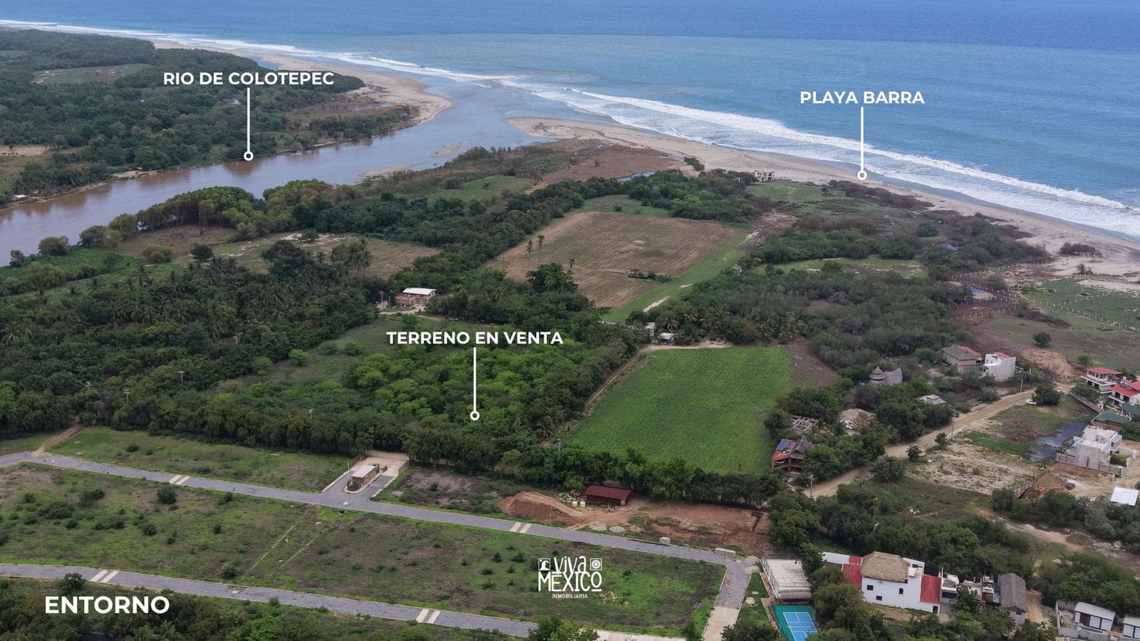 Land for Sale in La Barra de Colotepec – Puerto Escondido, Oaxaca