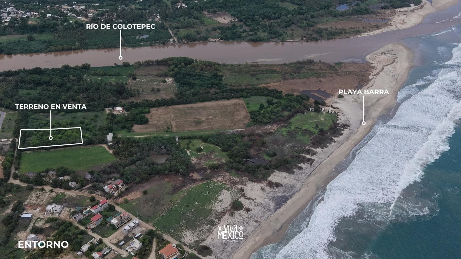 Land for Sale in La Barra de Colotepec – Puerto Escondido, Oaxaca