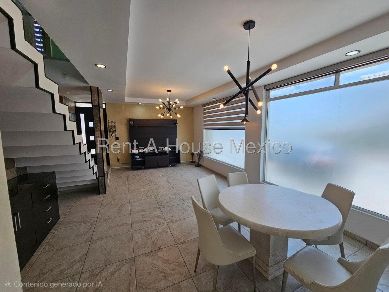 Semi-furnished 3-bedroom corner house for rent with master bedroom on the ground floor – Lucépolis, Milenio III, Querétaro
