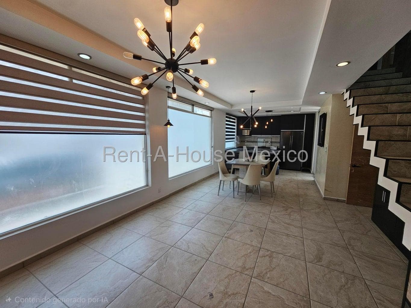Semi-furnished 3-bedroom corner house for rent with master bedroom on the ground floor – Lucépolis, Milenio III, Querétaro