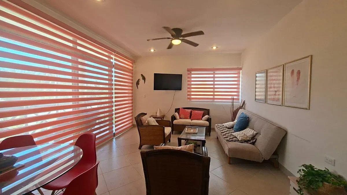 APARTMENT FOR SALE IN CHICXULUB, FURNISHED, ONE BLOCK FROM THE BEACH
