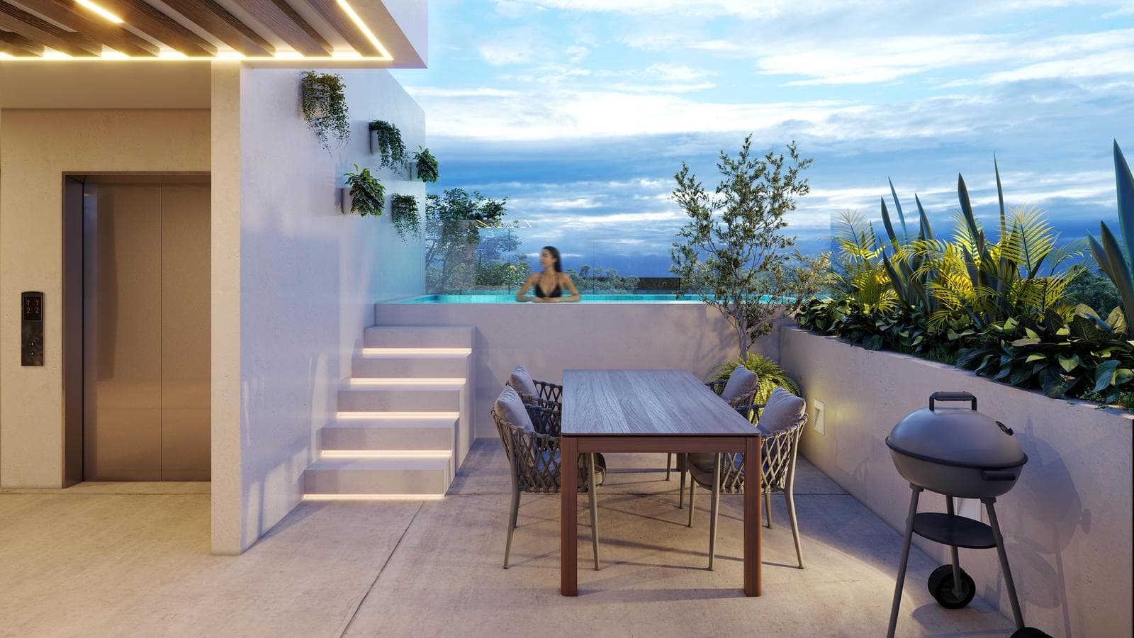 One-bedroom apartment for sale in Temozón Norte, "Tu y yo"