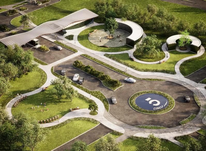 Lot in the Cinco Lagos Ibarlucea gated community