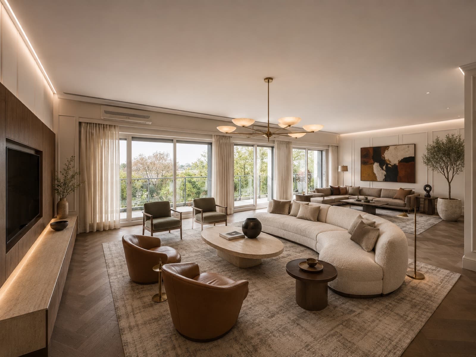 Apartment in Cañitas on Av. Libertador with a view of the racetrack. 4 rooms with a garage