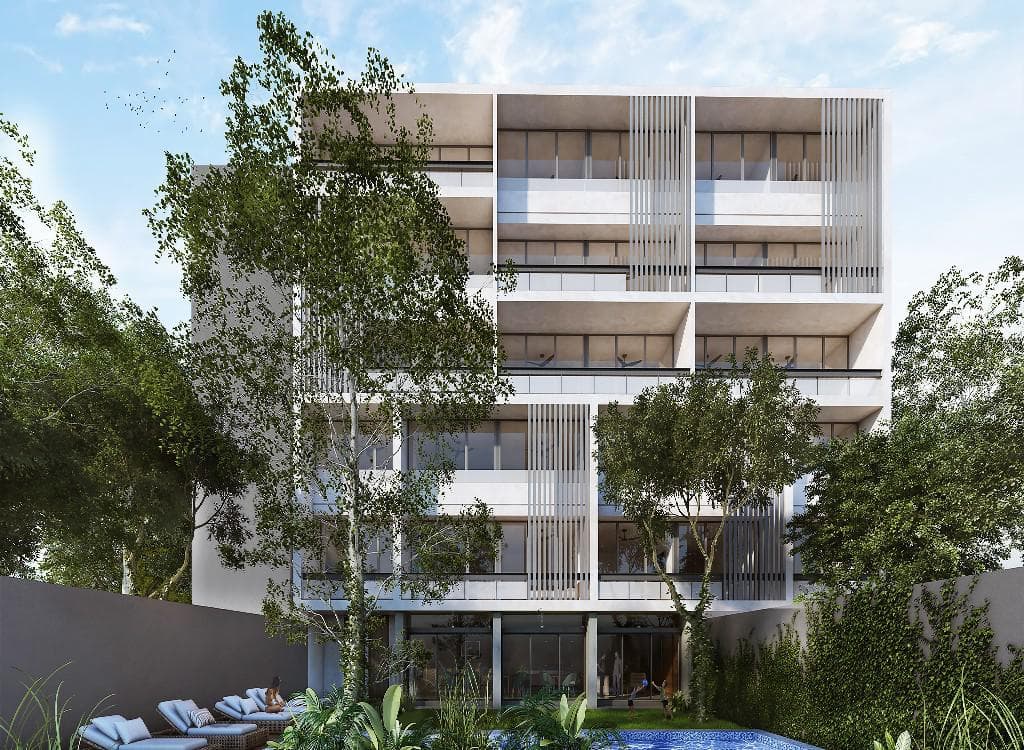 2-bedroom apartment with an elevator and amenities in TEMOZÓN, Mérida, Yucatán.