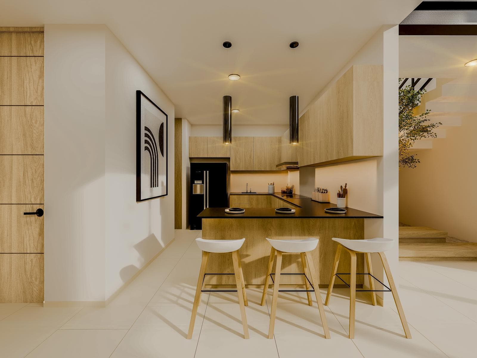 HOUSE FOR SALE: 3 BEDROOMS, 3.5 BATHROOMS, FULLY EQUIPPED KITCHEN IN A PRIVATE RESIDENTIAL COMPLEX IN CHOLUL, MÉRIDA
