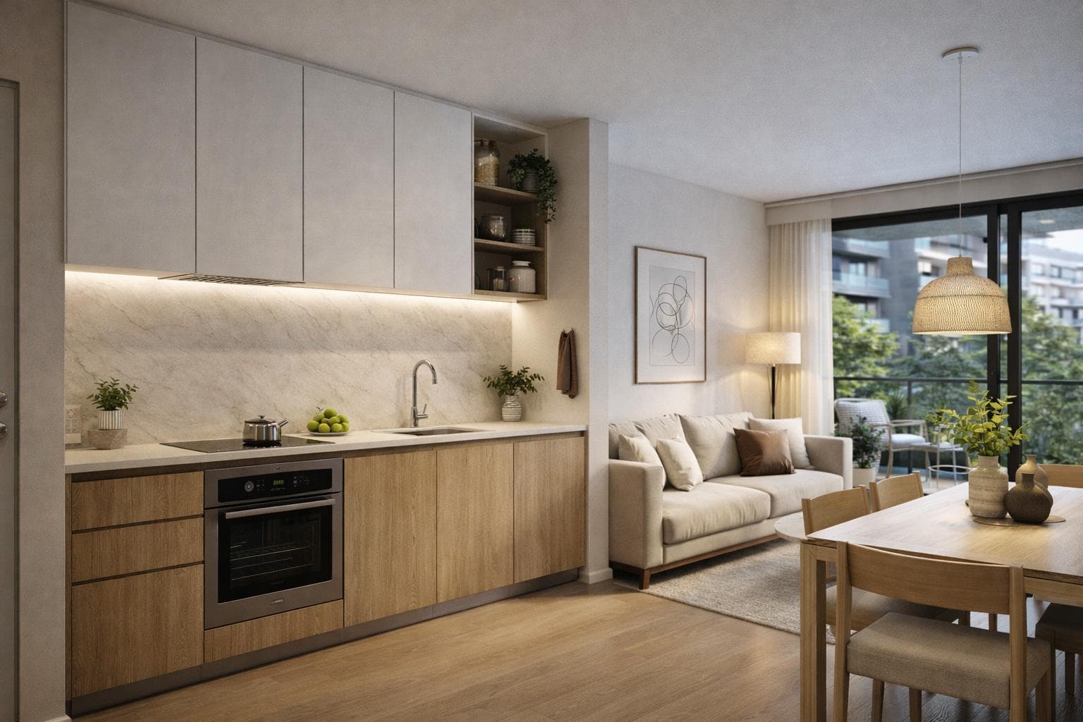 1-room apartment for sale with private terrace in Pozo Palermo