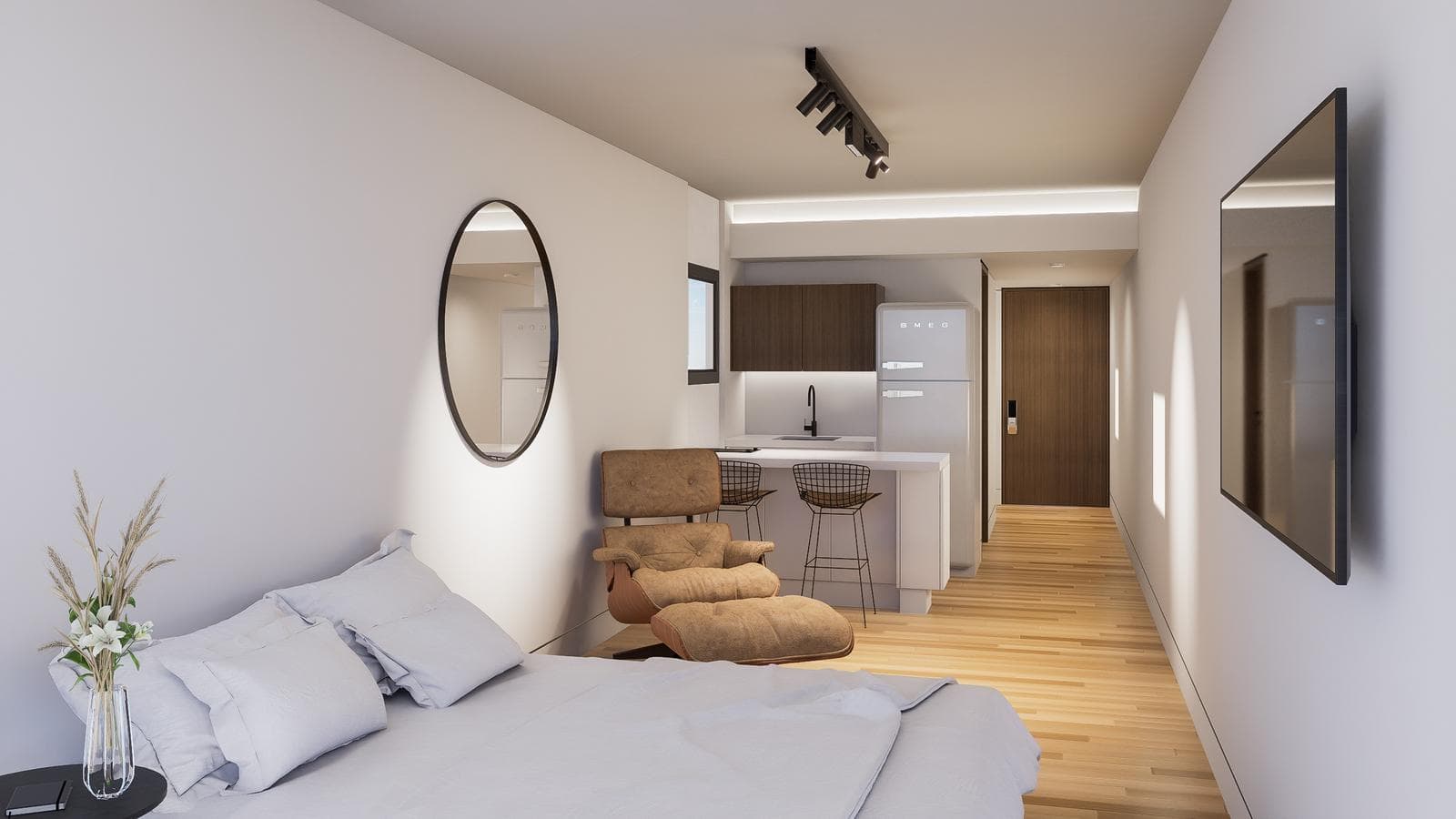 2-room apartment for sale with balcony, elevator, and amenities in Palermo/Almagro