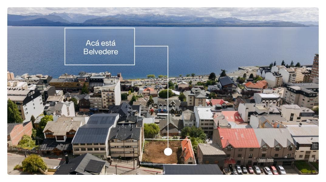 Real estate project approved and construction underway; units for sale in downtown Bariloche