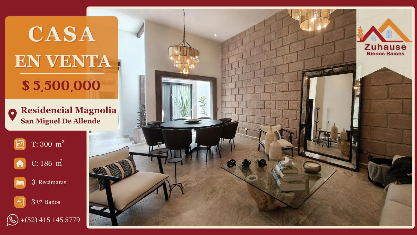 House for Sale in the Magnolia Residential Complex, San Miguel de Allende, Guanajuato