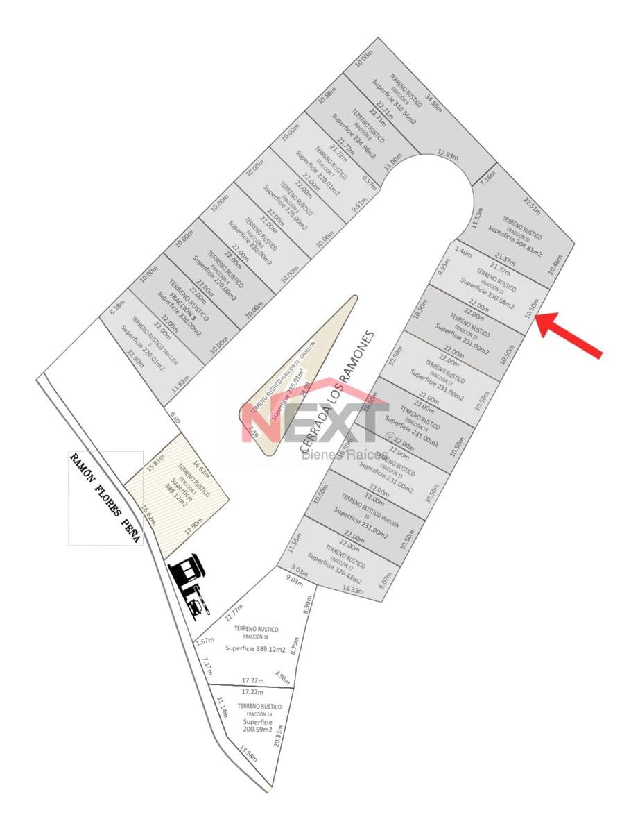 Land for sale on Privada los Ramones