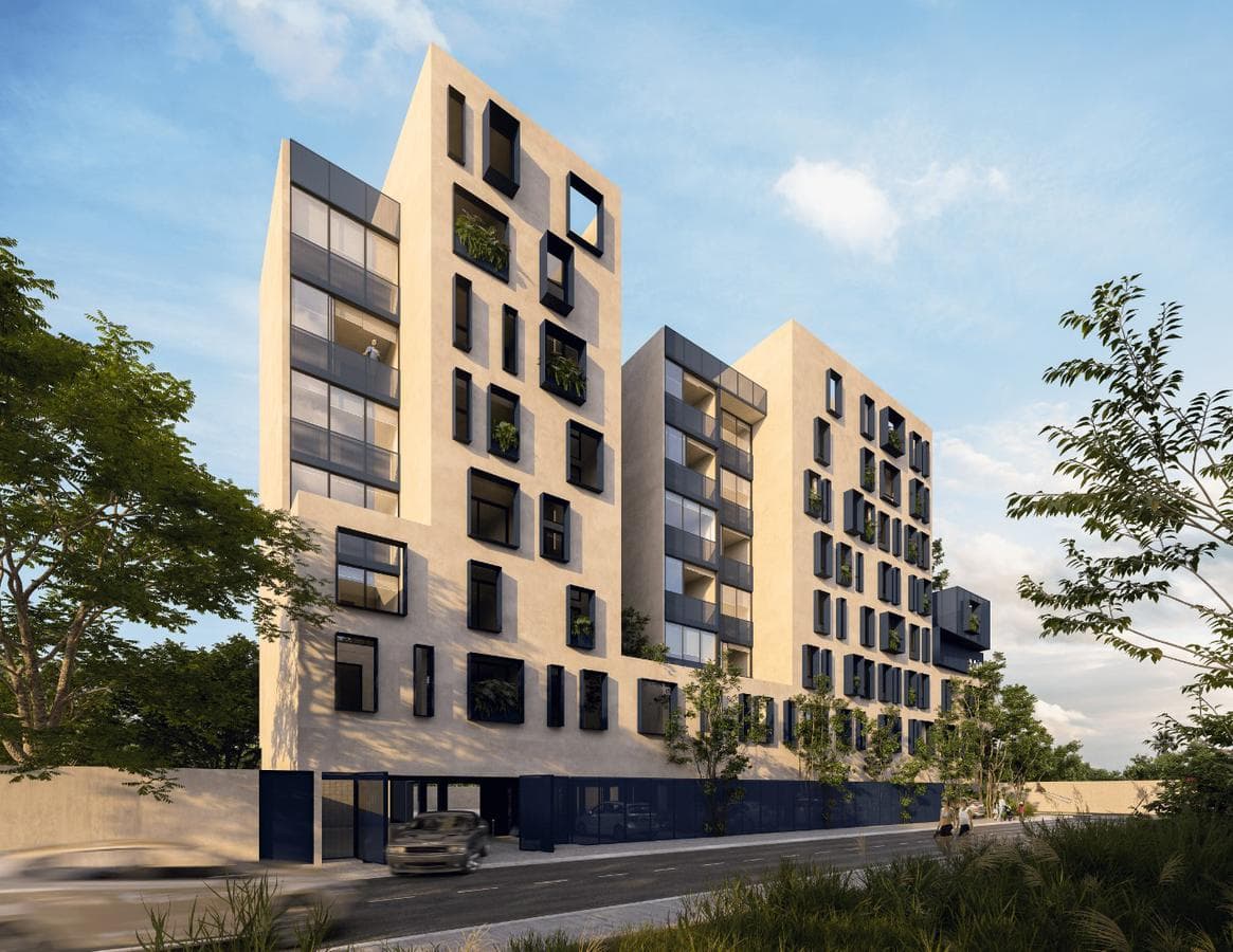 Two-bedroom apartment in Montebello, Mérida, Yucatán.