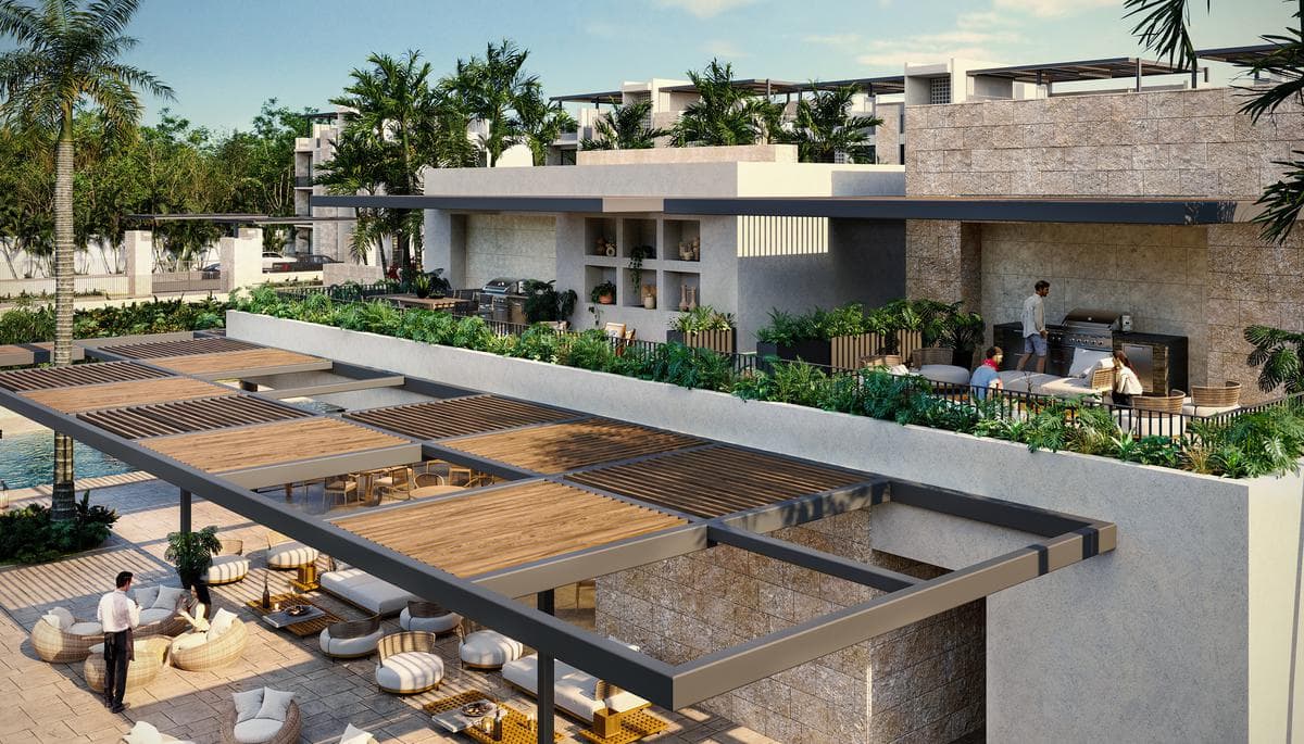 Modernos Departamentos en Venta de 3 Hab en Playa del Carmen P3950