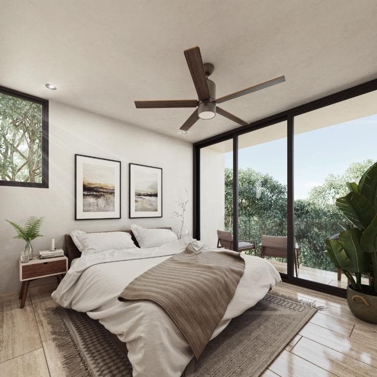 Apartment for Rent WITH ELEVATOR AND 2 BEDROOMS in San Ramón Norte, Mérida, Yucatán.