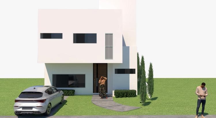 House in a condominium complex in Hacienda Obrajuelo