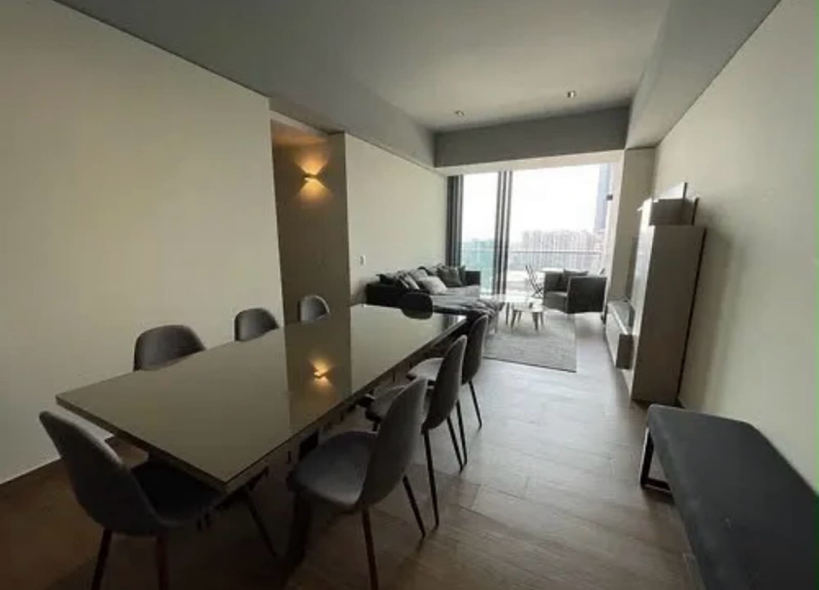 Rent a furnished and fully equipped apartment in Be Grand Polanco with a balcony, storage room, 2 bedrooms, and amenities
