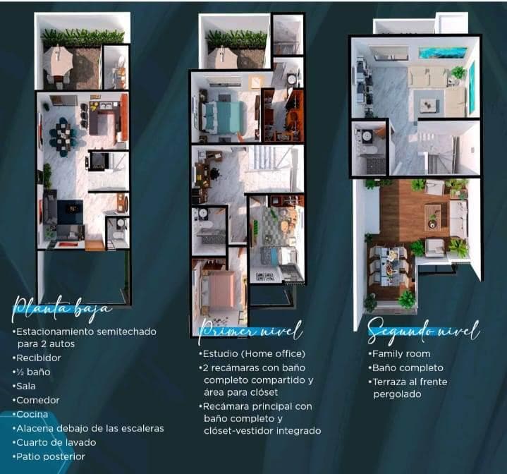 House for Sale, 3 Bedrooms, 4 Solar Panels, Rooftop, La Joya, Playa del Carmen