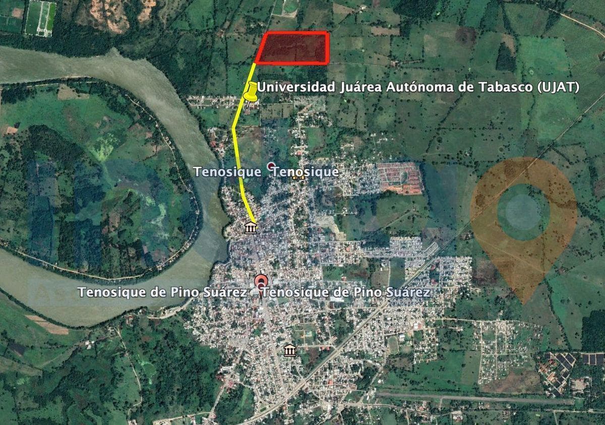 Land for Sale in Tenosique, Tabasco, Next to the UJAT