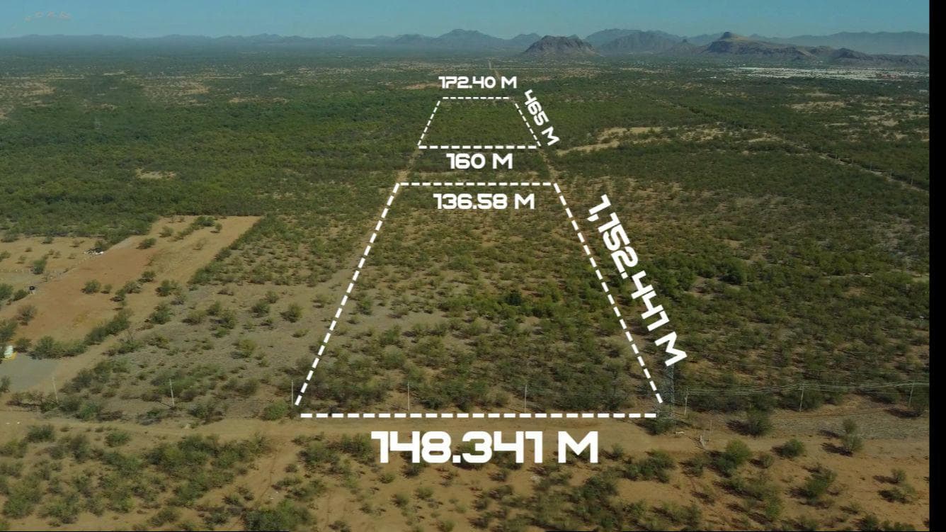 2 lots for sale located along the road to Bahía de Kino, northwest of the city