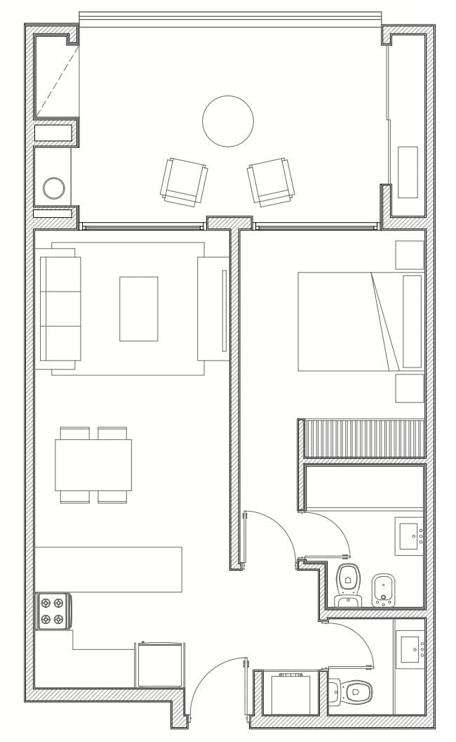 2-Bedroom Apartment for Sale with Balcony in the Tortugas Norte neighborhood of Escobar
