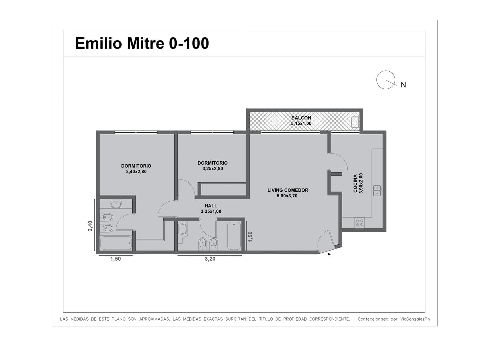 3-Room Apartment in Caballito with Garage and Amenities