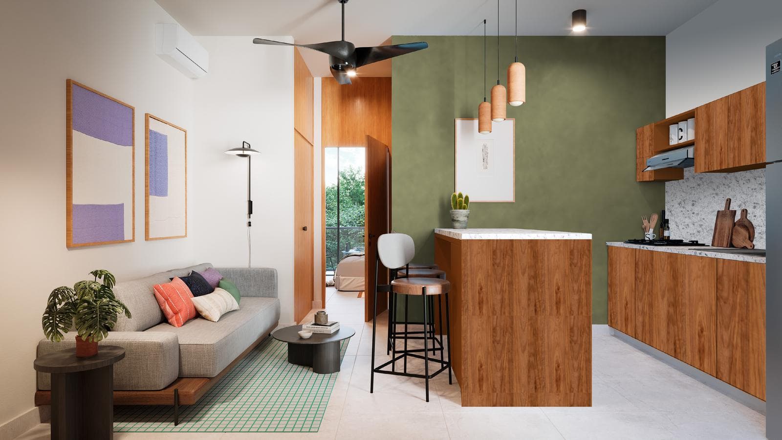 Apartment for sale on Correa Rachó near Plaza Fiesta in Mérida, Yucatán