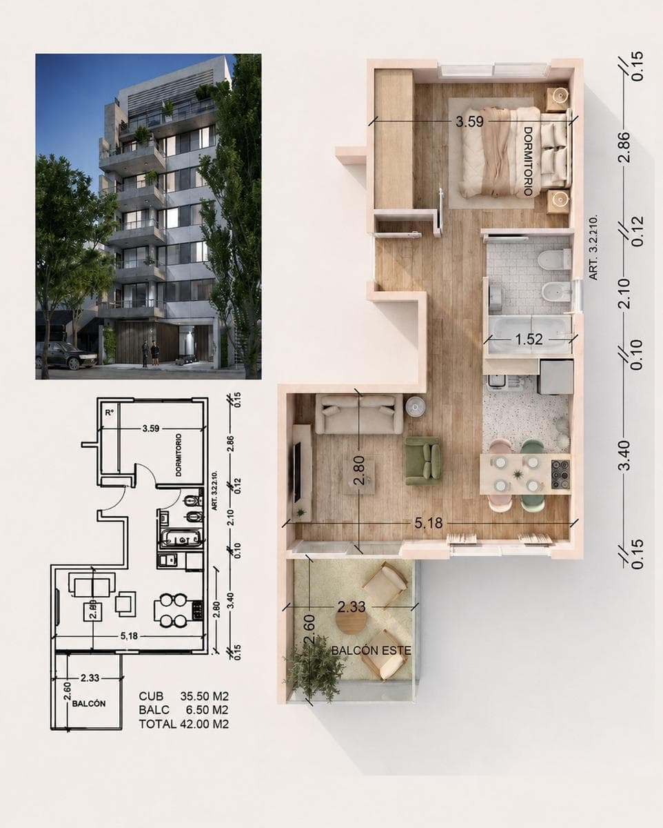 Venta Monoambiente balcón parri FINANCIA Liniers