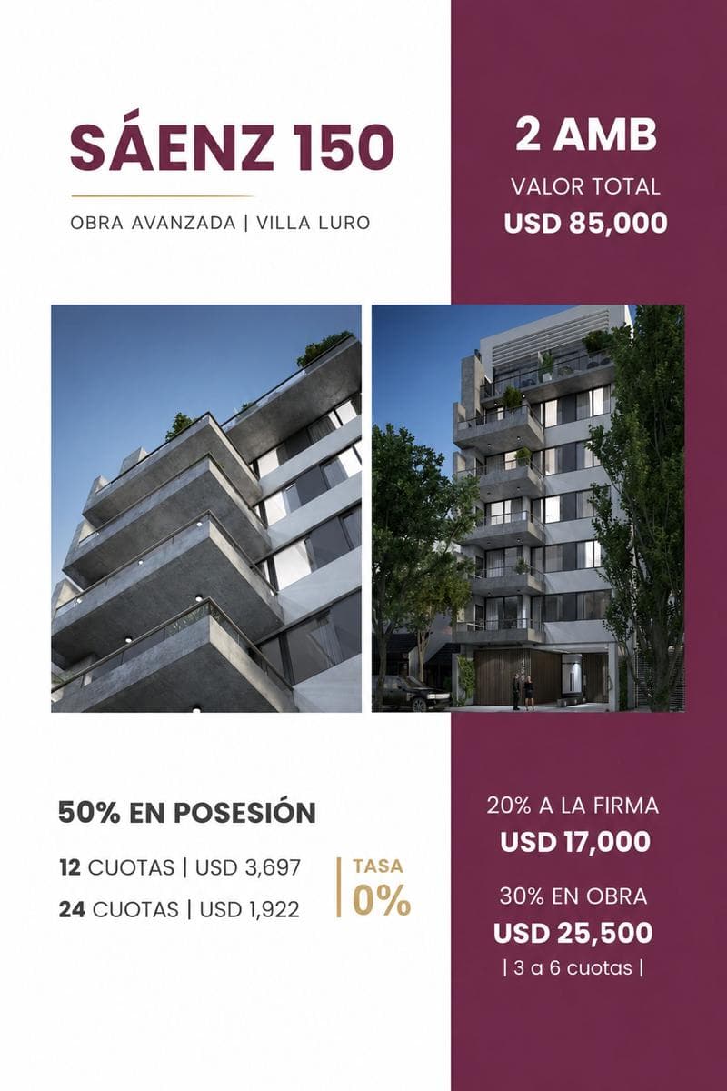 Venta Monoambiente balcón parri FINANCIA Liniers