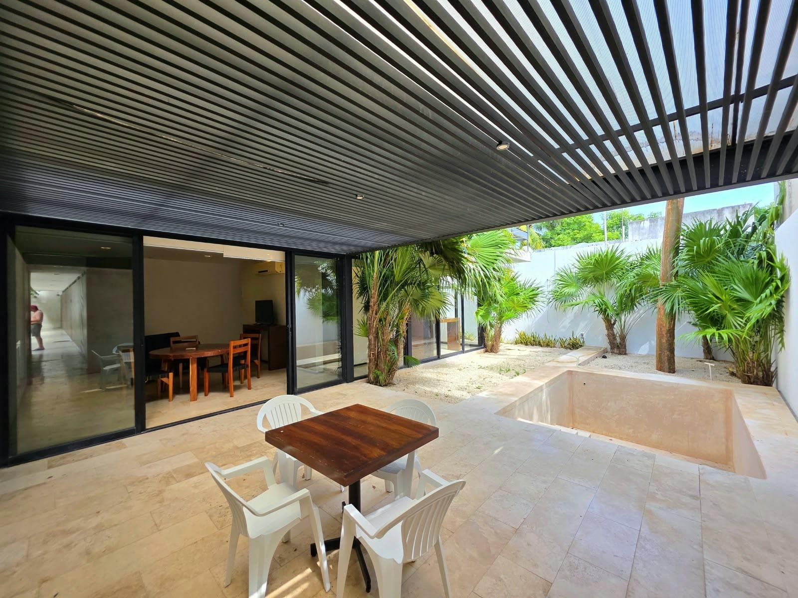 FURNISHED Apartment for Rent with Pool, 3 Bedrooms on the GROUND FLOOR in Montes de Amé, Mérida, Yucatán