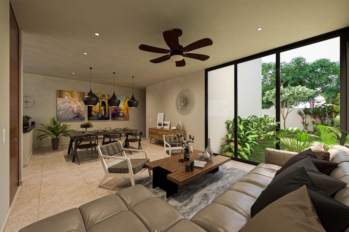 House in a Private Residential Community with 3 Models to Choose From in Conkal